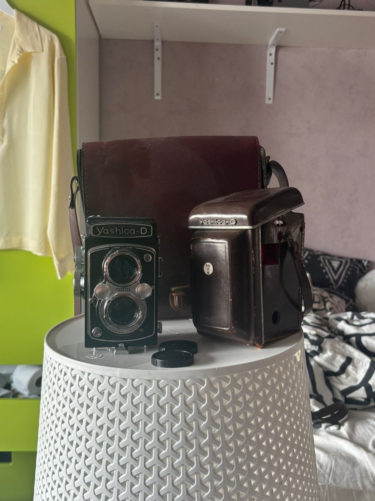 Yashica-D 120mm camera vintage, Enlèvement, Utilisé, Autres Marques
