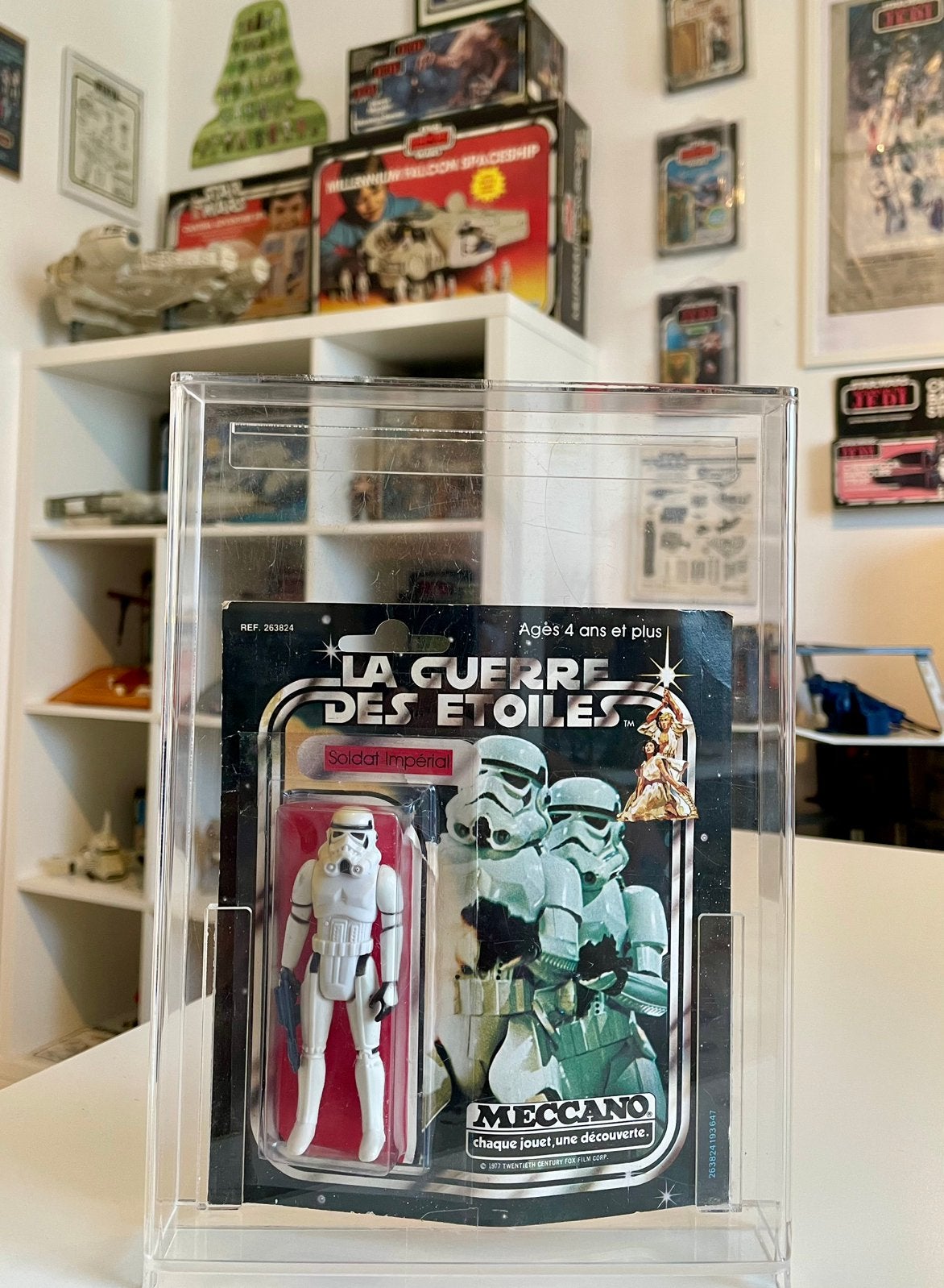 Figurine star wars vintage stormtrooper meccano, Enlèvement ou Envoi, Comme neuf, Figurine