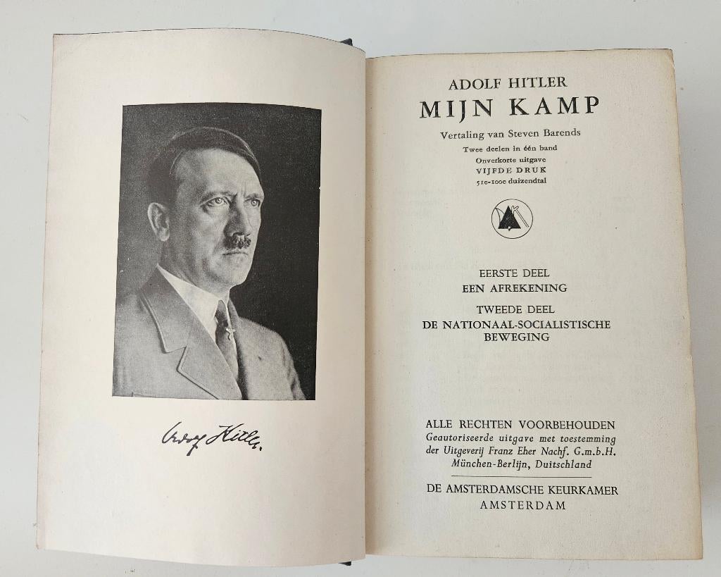 Mein Kampf A. Hitler editie 1930 - 1940, Antiek en Kunst, Ophalen of Verzenden, AUTRES