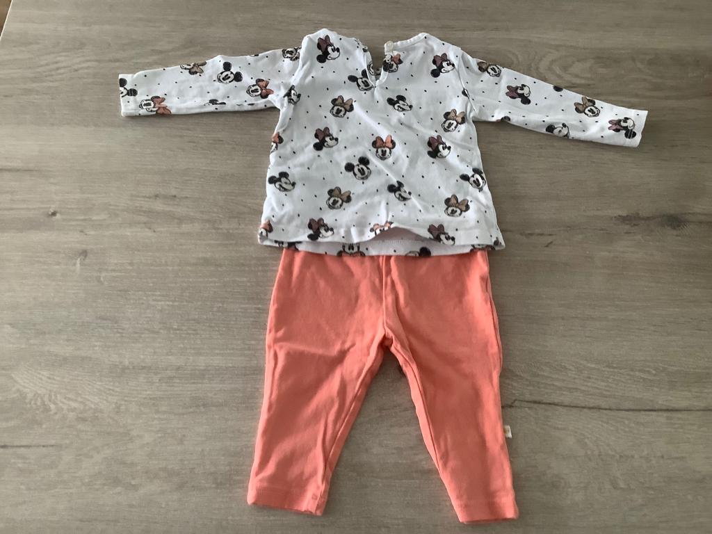 Disney Mickey & Minnie Mouse 2 delig baby setje (Maat 62), Kinderen en Baby's, Meisje, Ophalen of Verzenden, Zo goed als nieuw