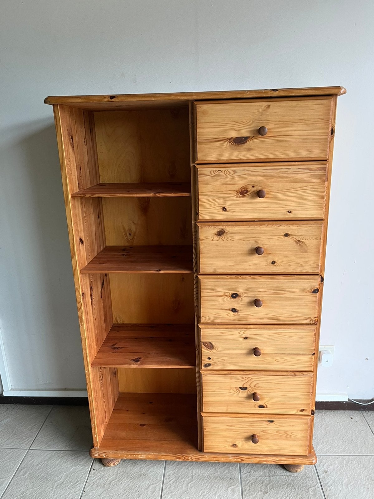 Grenen ladeskast, Huis en Inrichting, Ophalen, Gebruikt, 5 laden of meer, 100 tot 150 cm