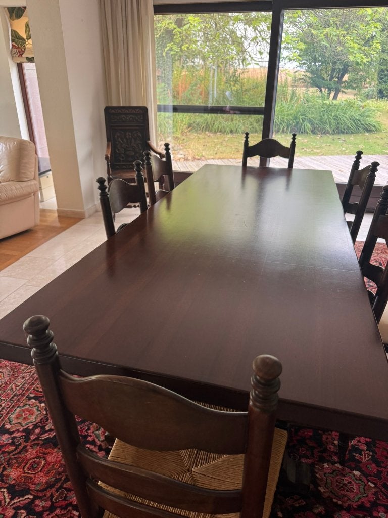 Grote eettafel, Ophalen, 200 cm of meer, 50 tot 100 cm, Zo goed als nieuw