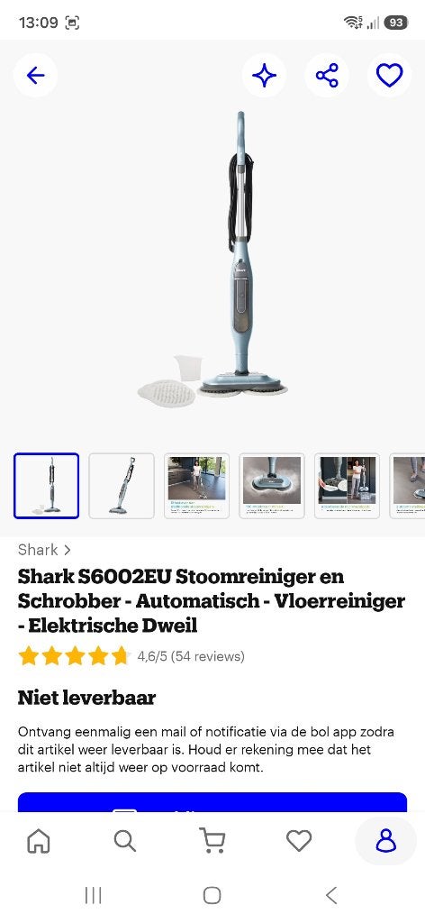 Stoomreiniger met draad, Enlèvement, Comme neuf, Nettoyeur à vapeur