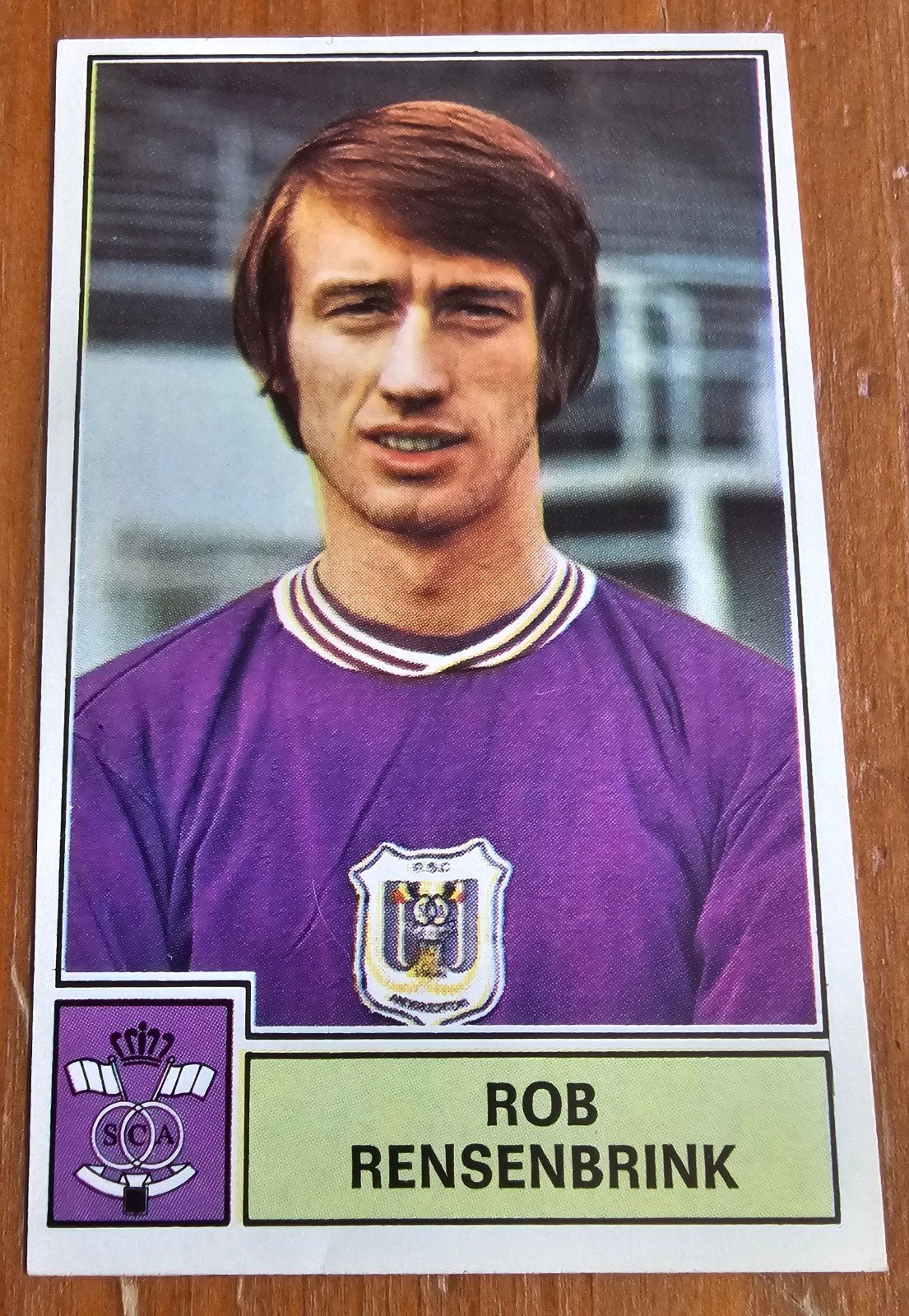 Panini Football 72-73 #21 Rob Rensenbrink Anderlecht Footbal, Enlèvement ou Envoi, Comme neuf, Autocollant