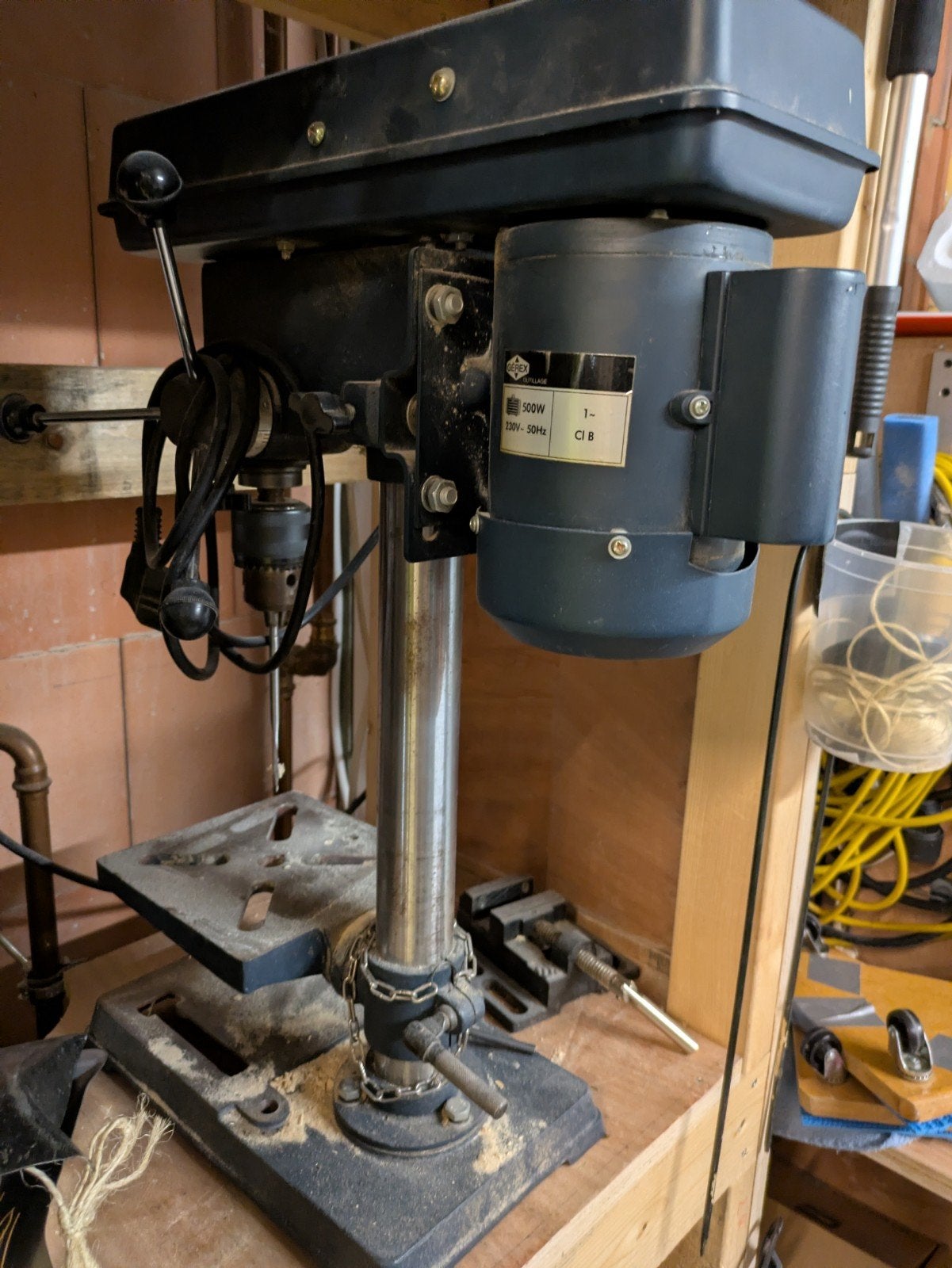 Vintage Gerex Kolomboor, Ophalen, Kolomboormachine