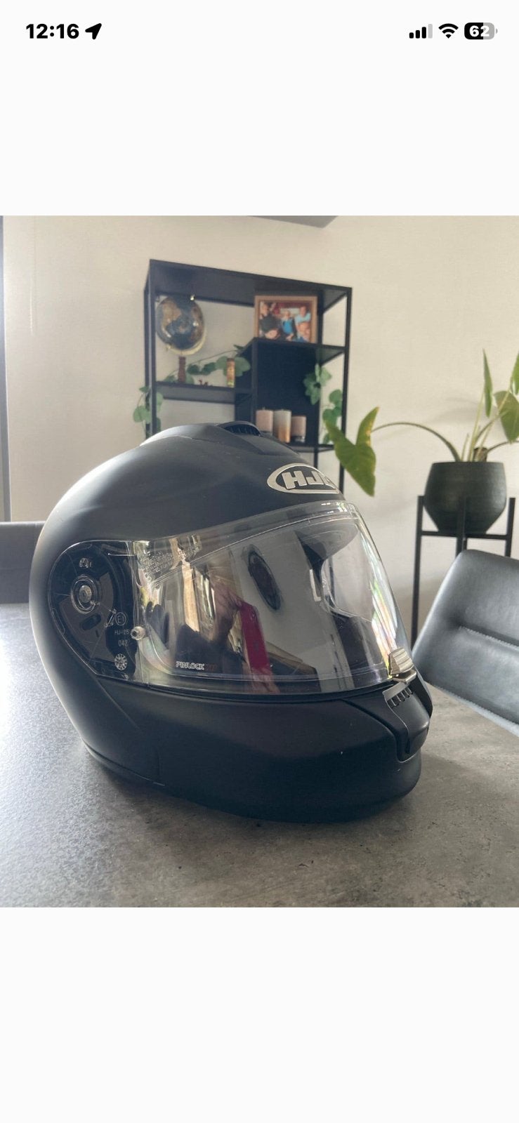 Motorhelm hjc, Fietsen en Brommers, Ophalen, Zo goed als nieuw