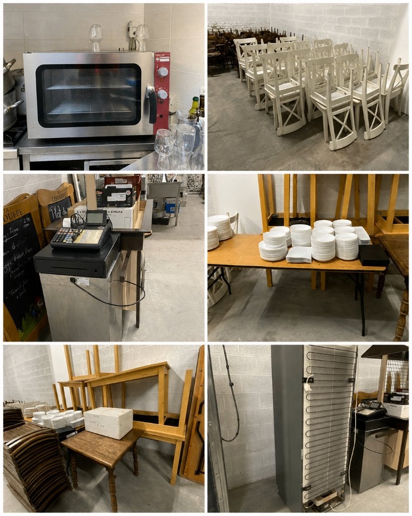 Vente rapide – Lot matériel Horeca, mobilier et événementiel, Articles professionnels, Enlèvement, Utilisé, Autres types