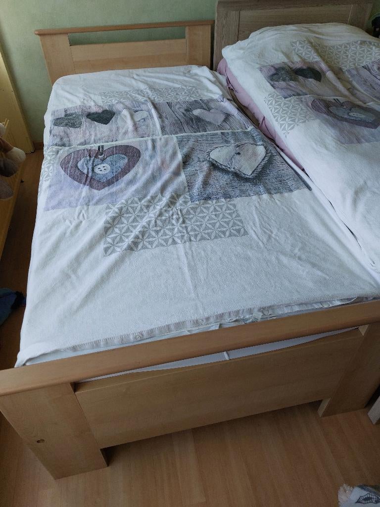 bedframe, Huis en Inrichting, Slaapkamer | Bedden, Ophalen, Gebruikt, 90 cm, Eenpersoons