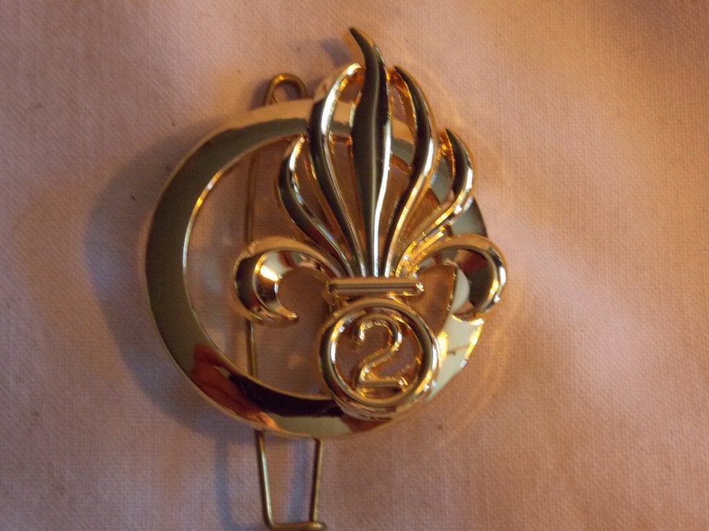 Franse legion etrangere baret kenteken (B), Verzamelen, Ophalen of Verzenden, Landmacht, Embleem of Badge