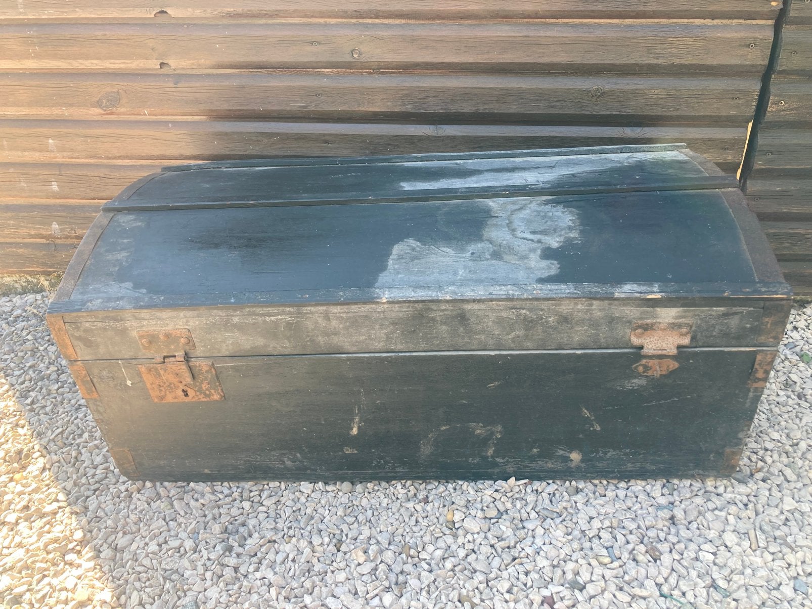 Oude antieke houten kist, Ophalen, Minder dan 50 cm, 50 tot 100 cm, Zo goed als nieuw