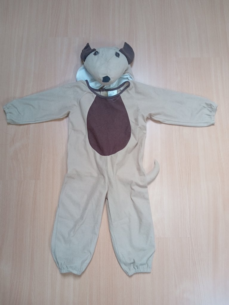 Costume de chien brun de taille 3-4 ans, Enfants & Bébés, Enlèvement, Utilisé, Garçon ou Fille