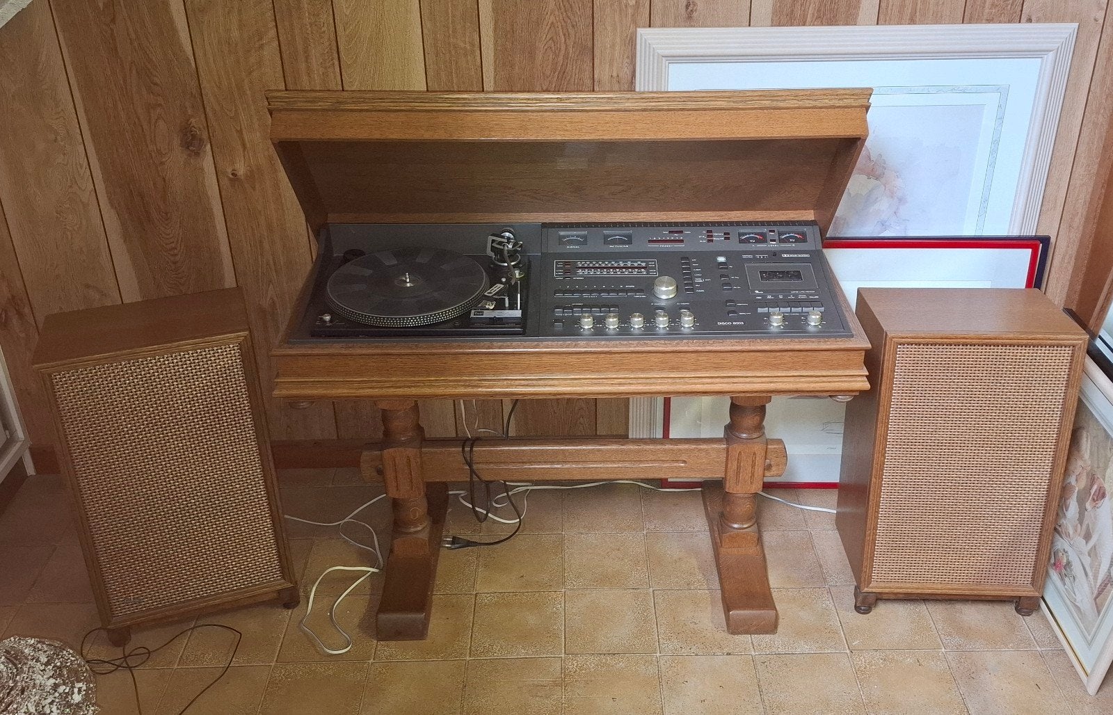 stereomeubel jaren 80, Audio, Tv en Foto, Ophalen, Platenspeler