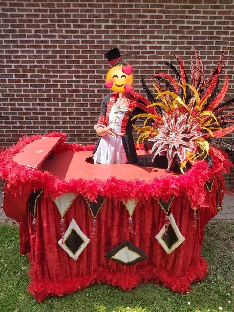 rijdende tafel  voor  goochelaar, catering,   ballonen, Ophalen of Verzenden