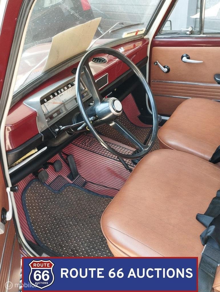 Fiat 1100 R | 1967 | Route 66 Auctions, Zwart, Bedrijf, Handgeschakeld, Overige carrosserie