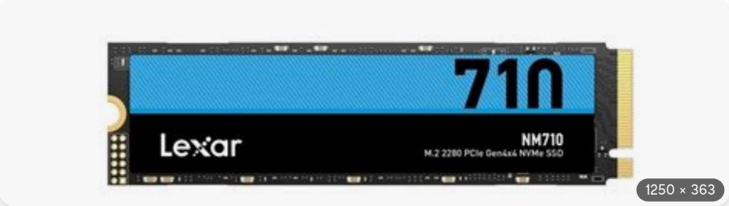 NVME SSD 2TB LEXAR NM710 -  3 STUKS = 6TB, Intern, 2TB, Gebruikt, SSD