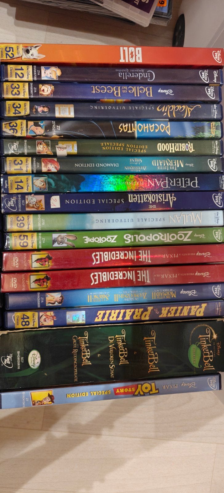 Disney dvd's - 36 stuks, Ophalen