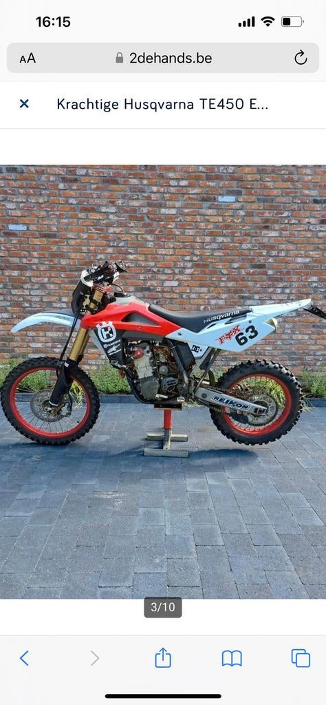 Krachtige husqvarna 450, Motos, Motos | Husqvarna, Particulier