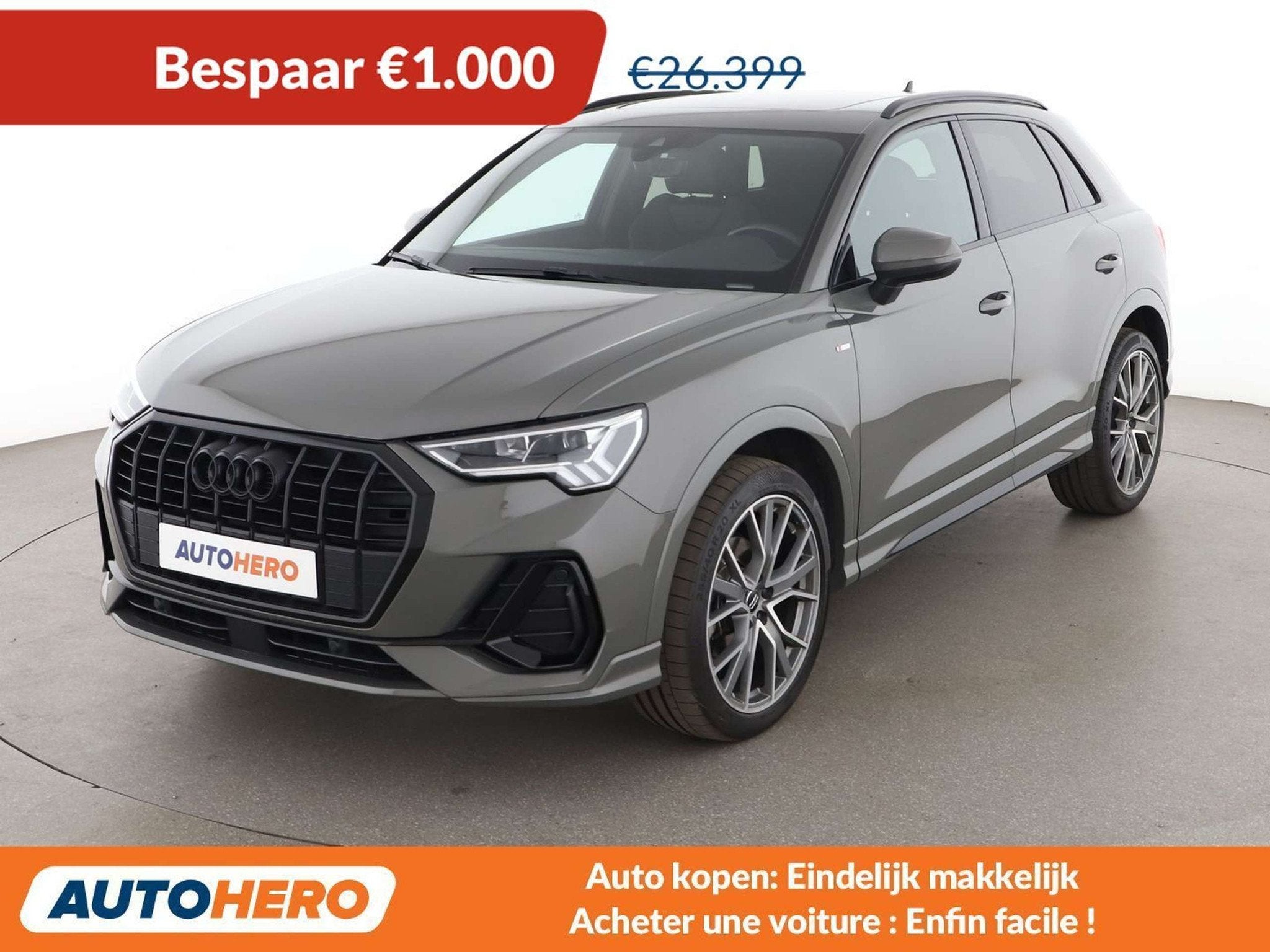 Audi Q3 35 TFSI S line (année de construction 2018), https://public.car-pass.be/vhr/26ee77b3-1e32-4906-8dca-7a17c0c5702f, Argent ou Gris