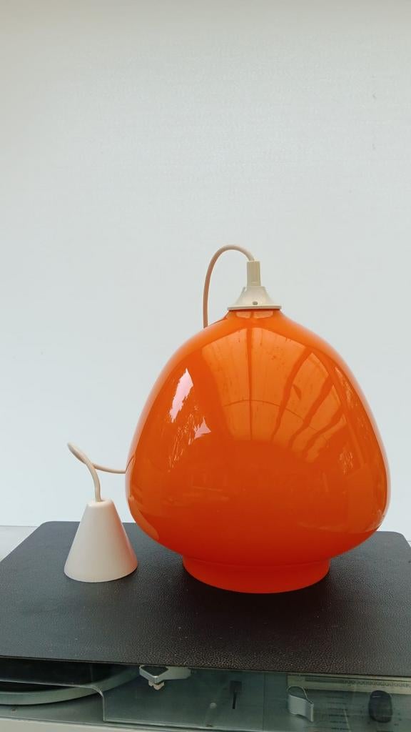 Vintage space age lamp oranje, Ophalen of Verzenden