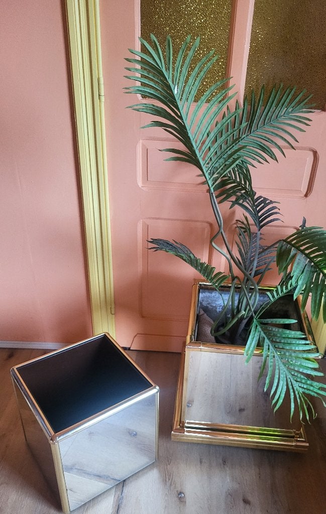 Boîtes à fleurs avec miroir Hollywood Regency, Enlèvement