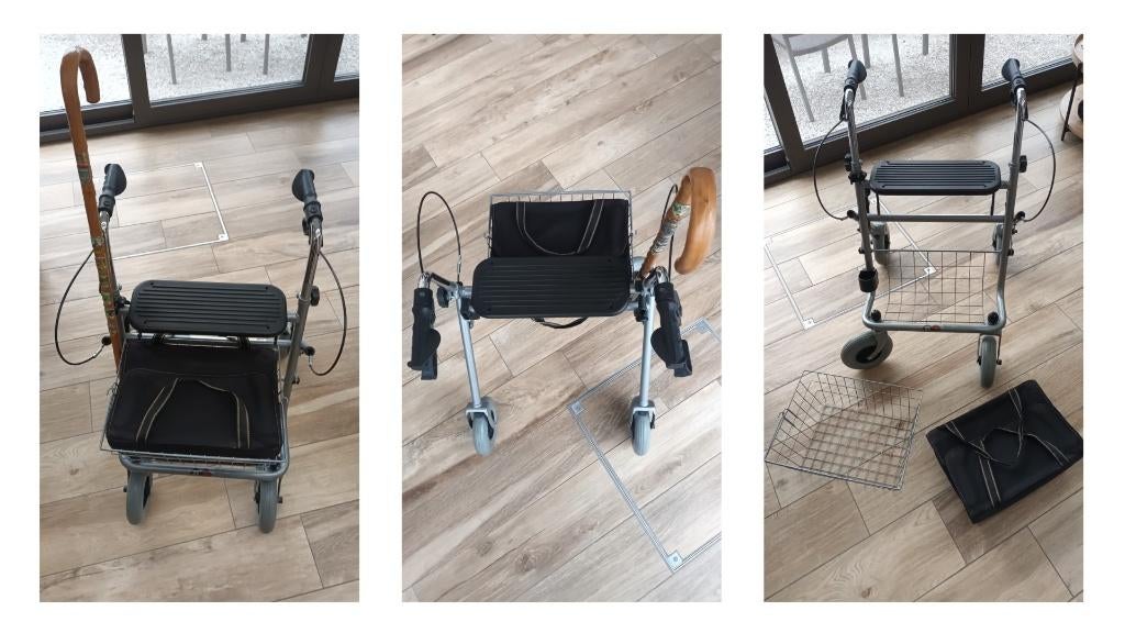 Déambulateur (rollator) allemand d'occasion pour 60€, Enlèvement, Pliable, Utilisé