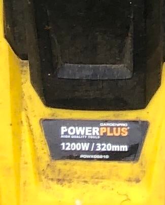 Grasmachine power plus 32 cl, Comme neuf, 30 à 39 cm, Enlèvement, Bac de ramassage