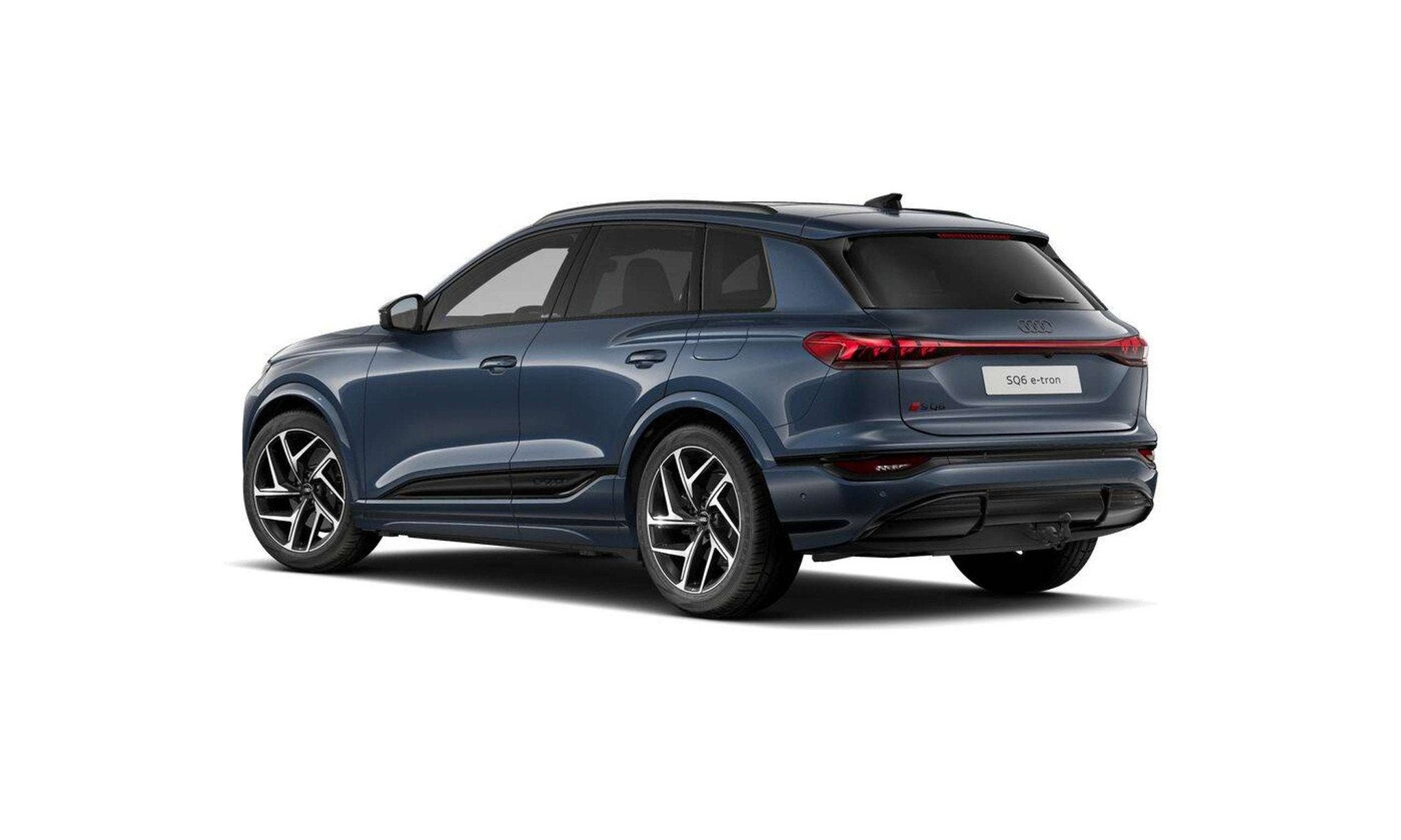 Audi SQ6 e-tron SQ6 e-Tron l HUD l Pano l Passagiersdisplay, Auto's, Gebruikt, Zwart, Adaptive Cruise Control, Blauw
