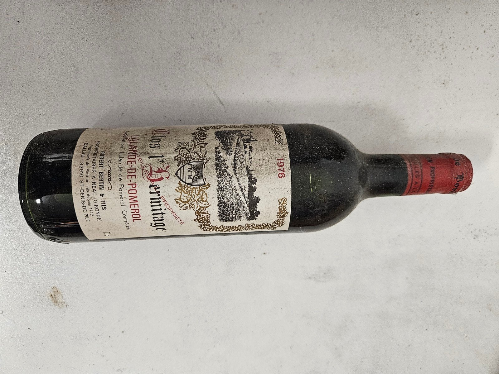 Clos L'Ermitage Lalandz de Pomerol, Collections, Enlèvement