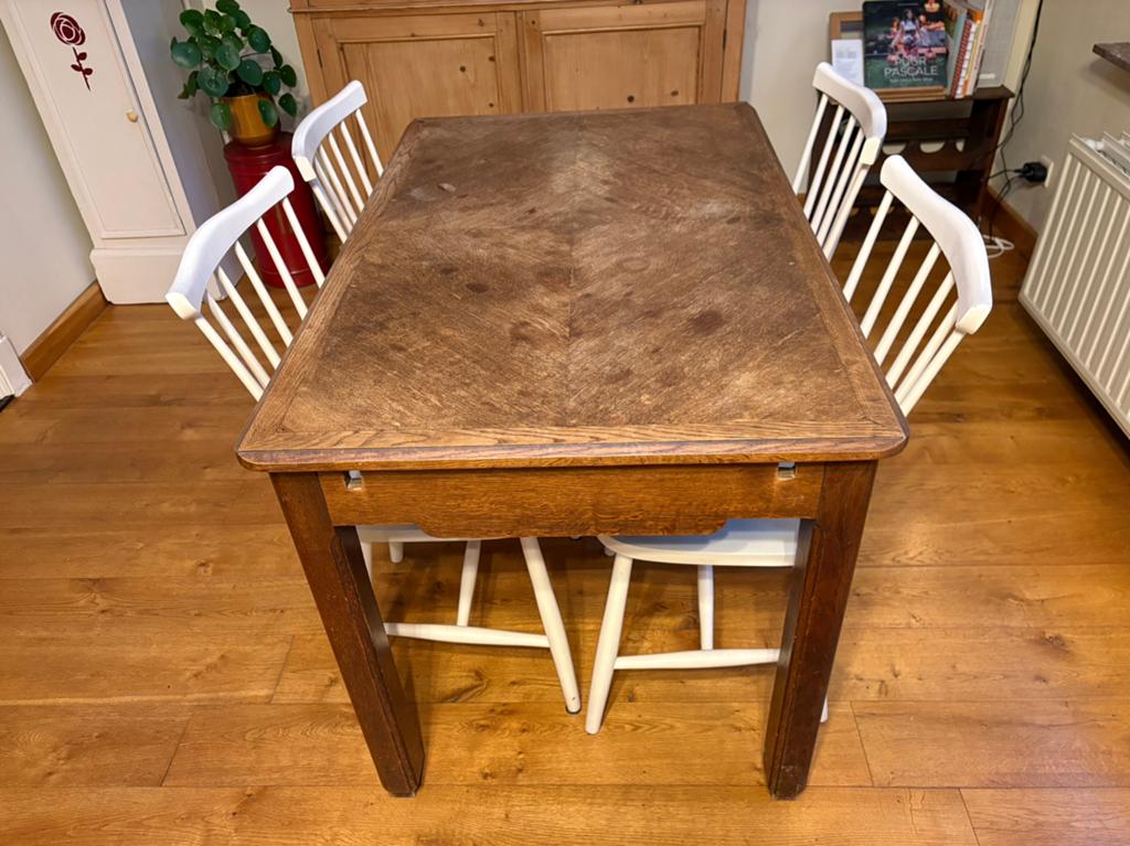 Eiken keukentafel, Ophalen, Gebruikt