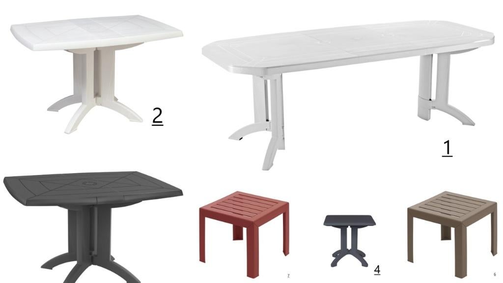 NW GROSFILLEX TUINTAFELS VANAF €20,- P.ST., Jardin & Terrasse, Tables de jardin, Neuf, Rectangulaire, Synthétique, Enlèvement