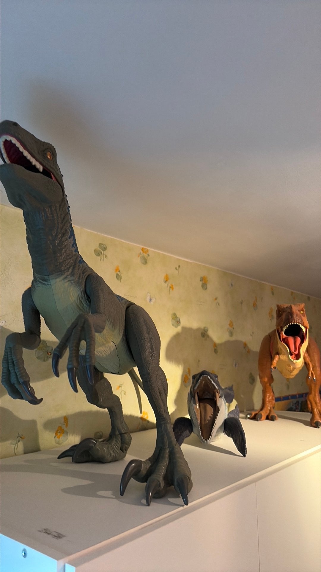 Jurassic World Super Colossal Dino Blue, T-Rex et Mosasaur, Enlèvement, Neuf