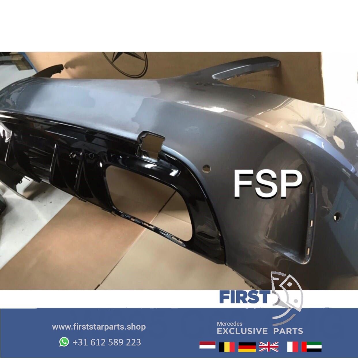 W205 C63 AMG FACELIFT ACHTERBUMPER Mercedes C Klasse SEDAN 2, Arrière, Utilisé, -, -