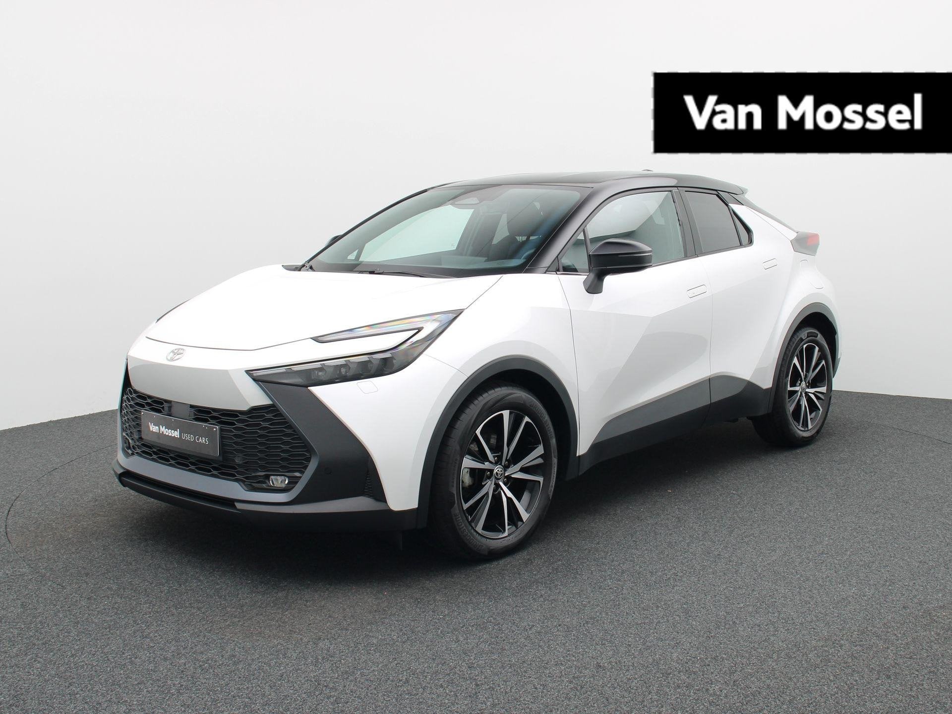 Toyota C-HR 1.8 Hybrid E-CVT style smart NAVI | Camera | LED, Stof, Zwart, 4 cilinders, Wit