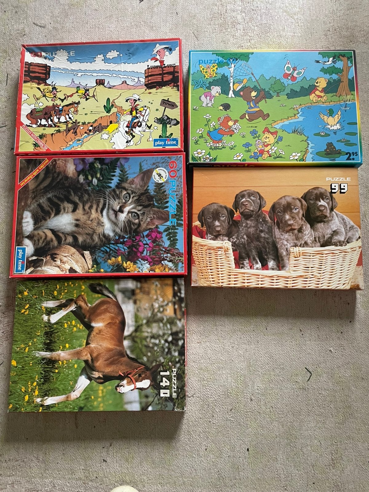 5 kinderpuzzels, Enfants & Bébés, Jouets | Puzzles pour enfants, Enlèvement, Comme neuf