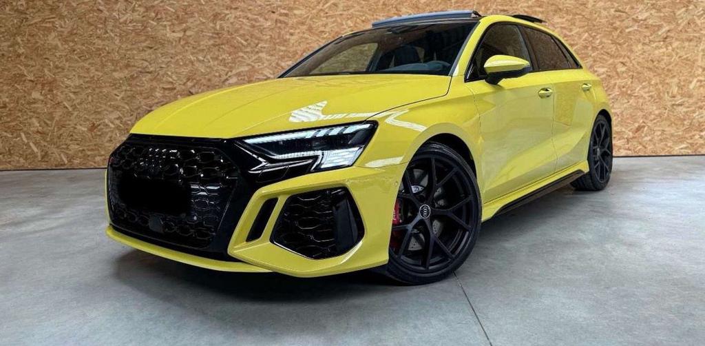 Audi Rs3 2023, Auto's, Automaat, RS3, Geel, Vierwielaandrijving
