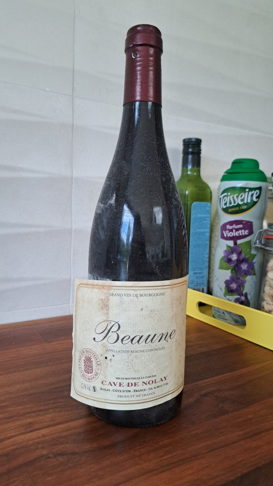 Vin Beaune Bourgogne Cave de Nolay, Verzamelen, Wijnen, Ophalen, Nieuw, Frankrijk, Rode wijn