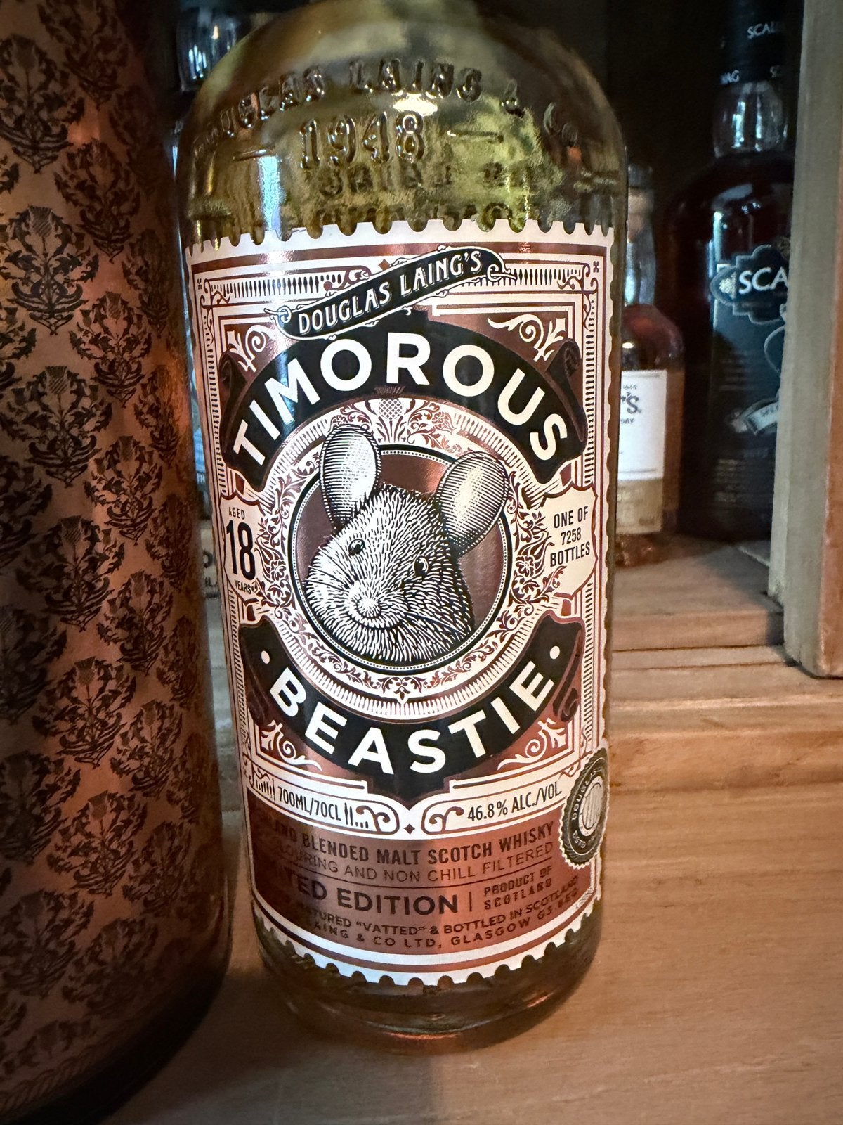 Douglas Laing Timorous Beastie 18 Years – Limited Edition, Ophalen of Verzenden, Zo goed als nieuw