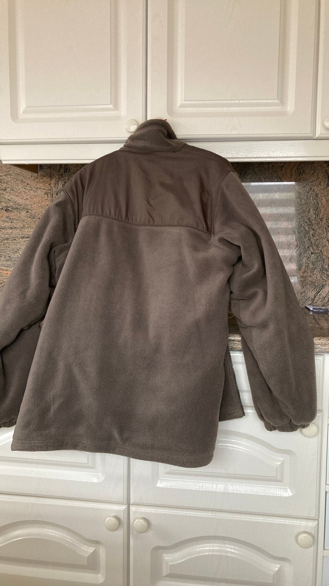 Dikke warme Fleece vest, Ophalen, Zo goed als nieuw, Maat 56/58 (XL), Bruin
