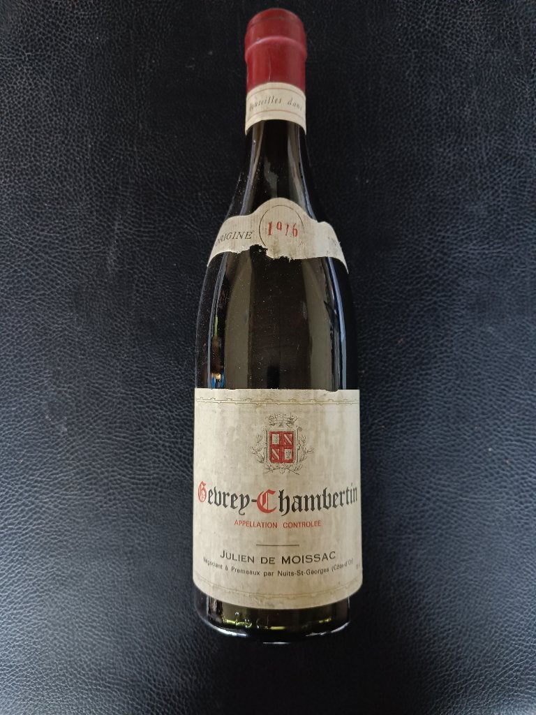 Vintage Wijnfles 1976 Gevrey-Chambertin - Decoratie, Ophalen, Frankrijk, Zo goed als nieuw, Rode wijn