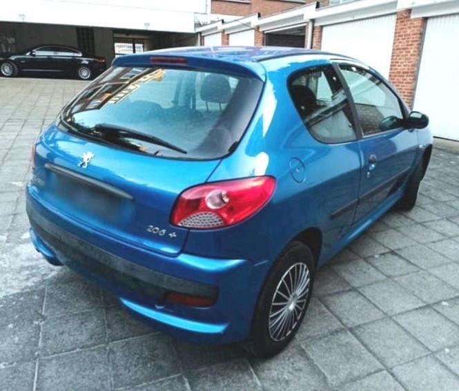 Peugeot 206+ 1.1 benzine, met keuring, Euro 5, LEZ ok, Auto's, Voorwielaandrijving, Zwart, 4 cilinders, Blauw