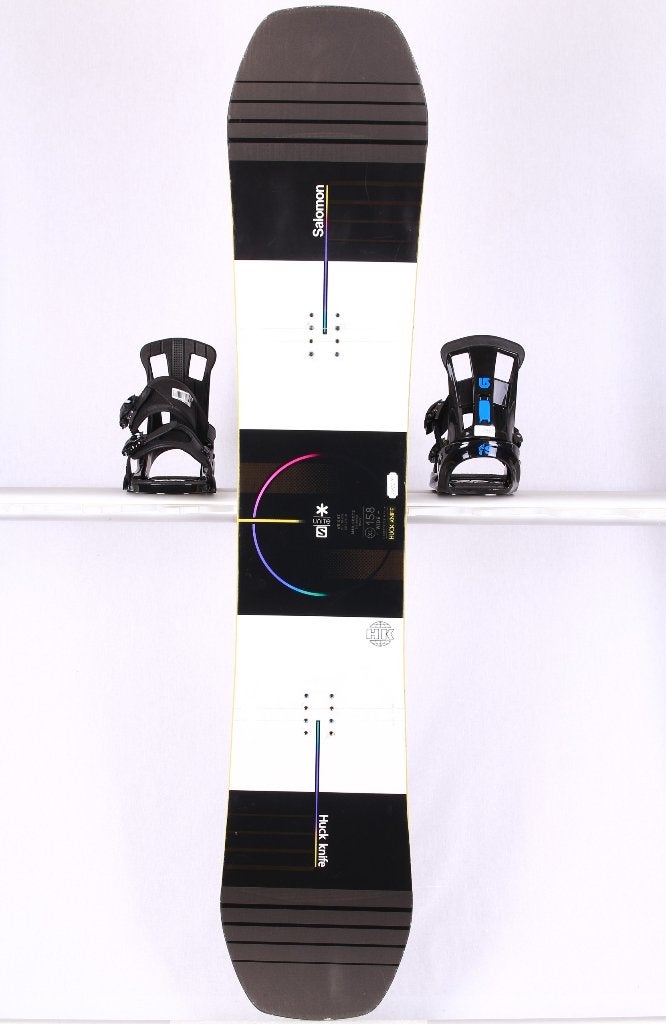 Snowboard 158 cm SALOMON HUCK KNIFE WIDE 2024, noir/jaune, Envoi, Utilisé, Planche