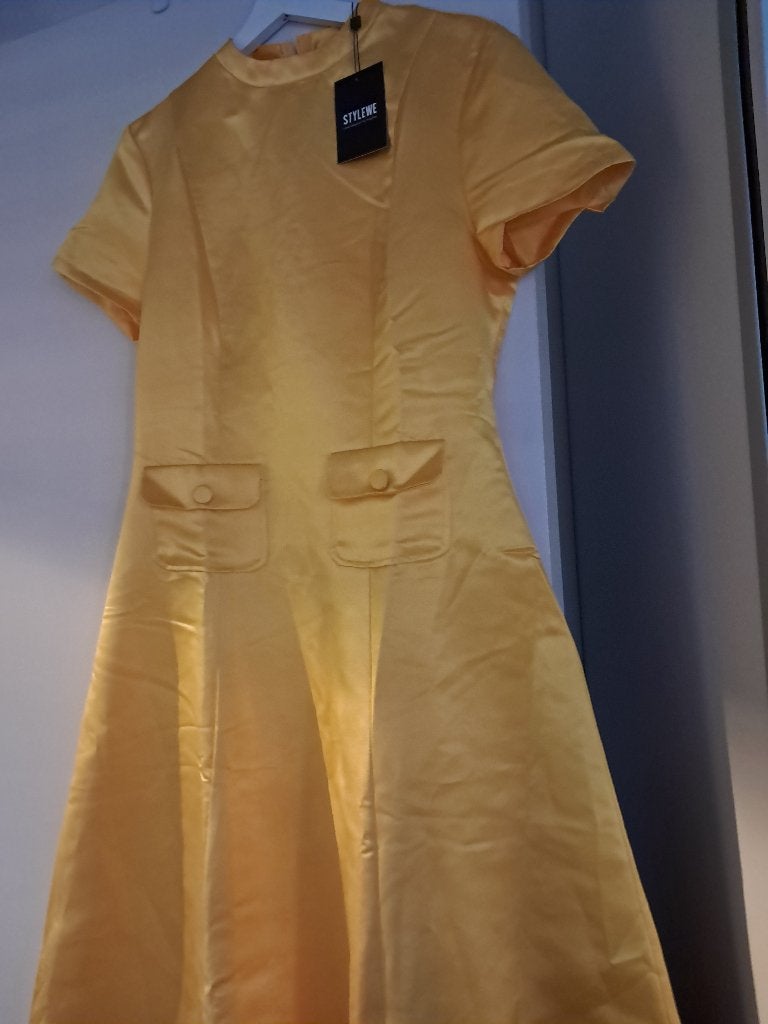 Zomerkleedje, Kleding | Dames, Jurken, Maat 38/40 (M), Verzenden, Geel, Nieuw