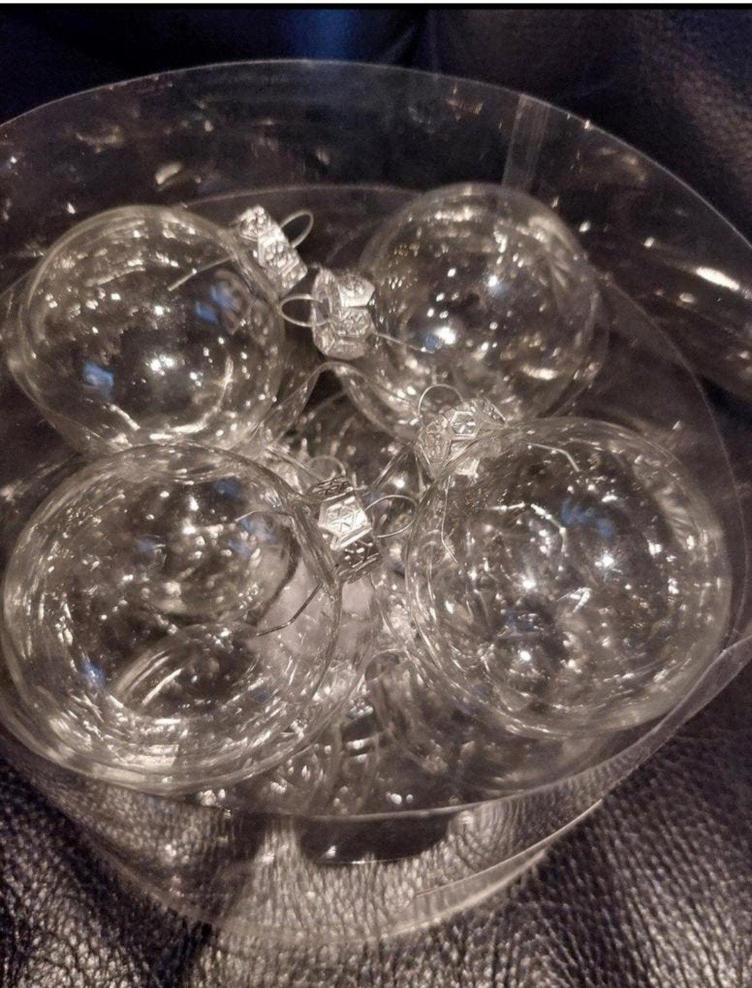 Glazen kerstballen, Ophalen of Verzenden, Gebruikt