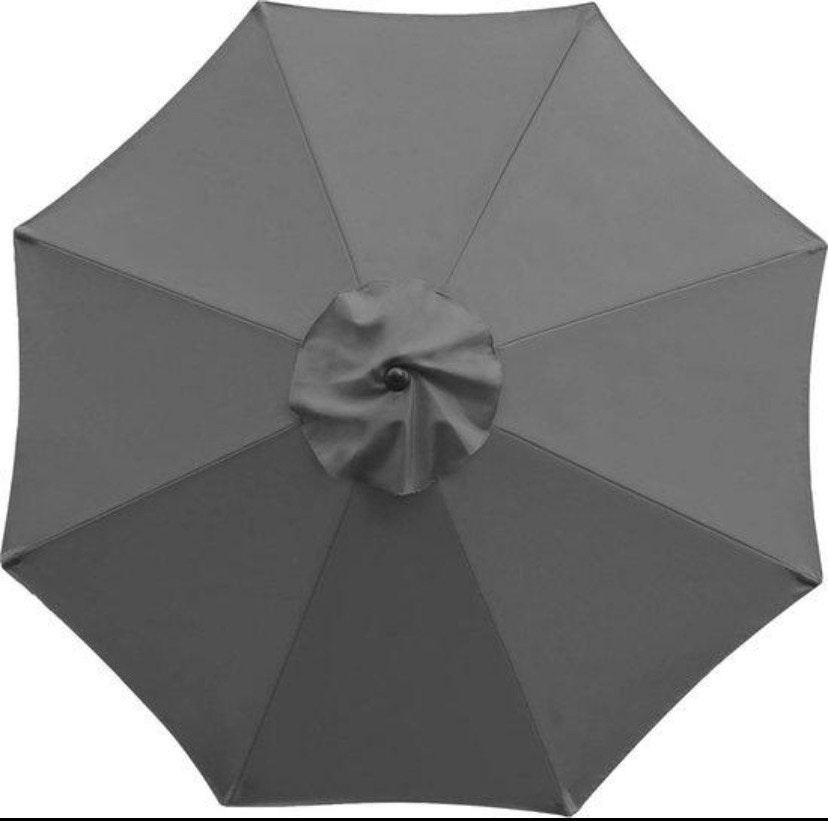 Grijze vervangingsdoek voor parasol 3 m – 8 armen, Enlèvement ou Envoi, Comme neuf