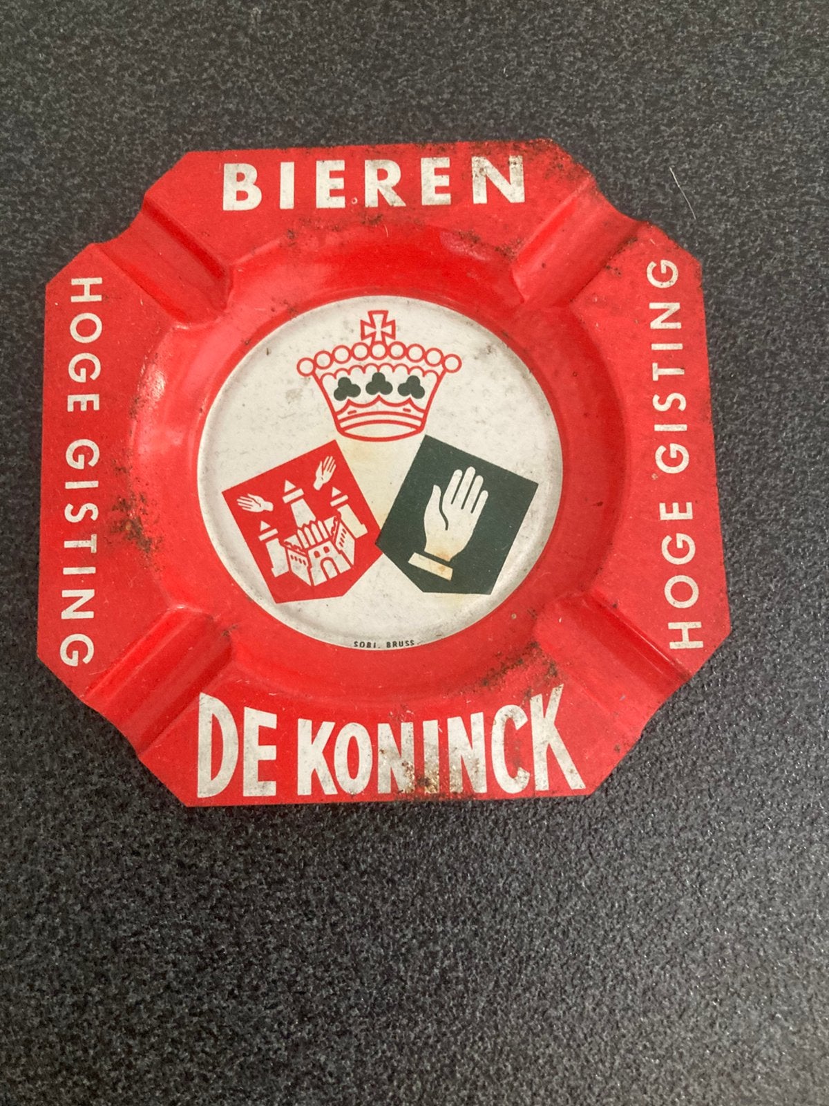 Bieren De Koninck oud asbakje, Verzamelen, Merken en Reclamevoorwerpen, Ophalen of Verzenden