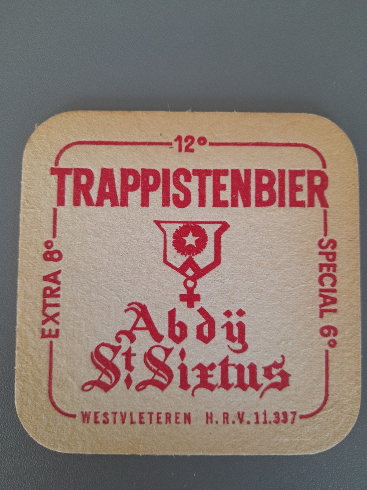 bierviltje trappistenbier abdij st sixtus, Verzamelen, Biermerken, Ophalen of Verzenden