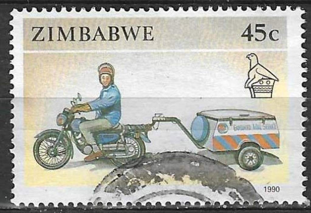 Zimbabwe 1990 - Yvert 207 - La vie au Zimbabwe (ST), Envoi, Zimbabwe, Affranchi
