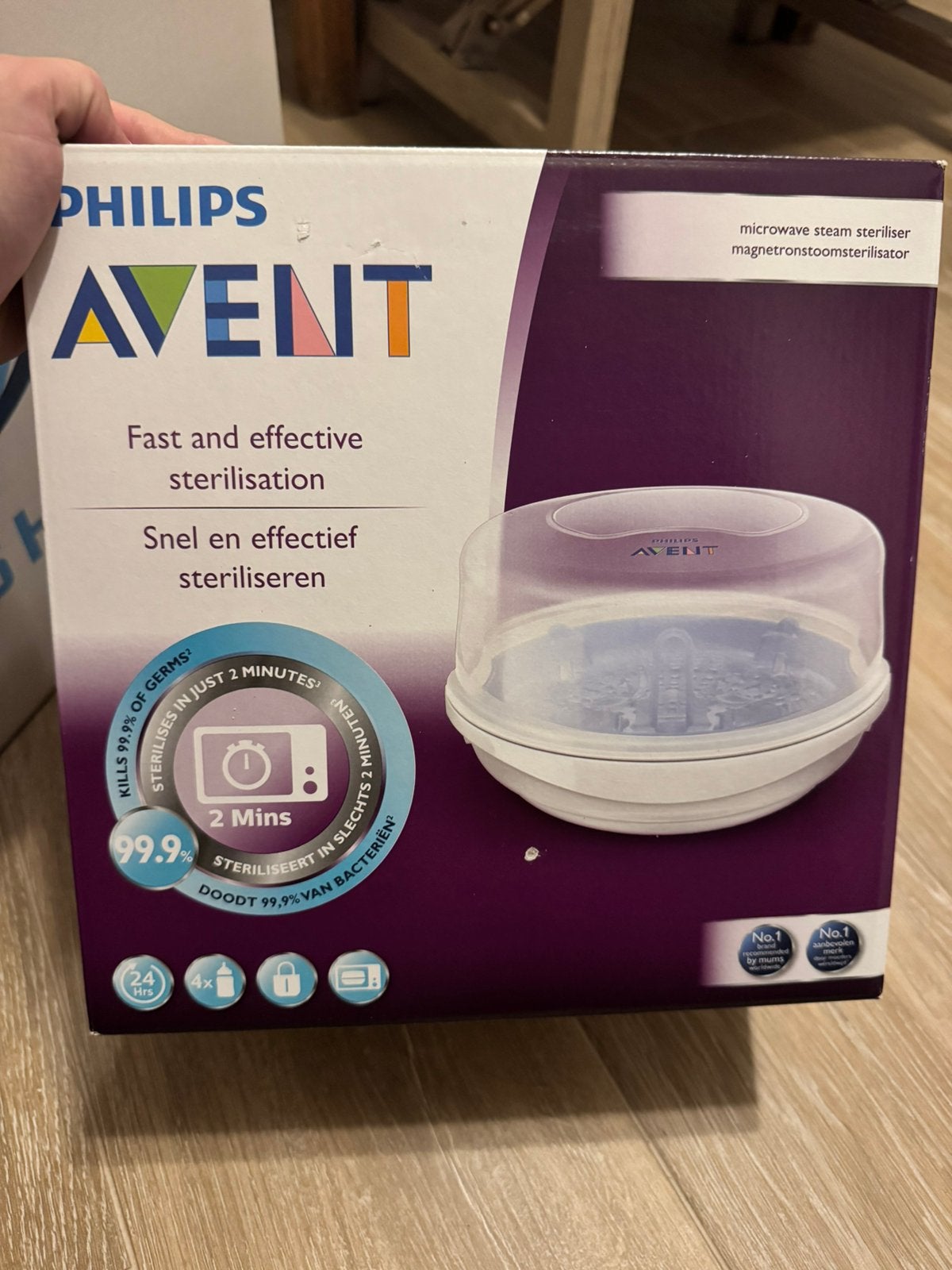 Sterilisator Avent voor flesjes in microgolf, Kinderen en Baby's, Ophalen, Nieuw, Sterilisator, Philips Avent