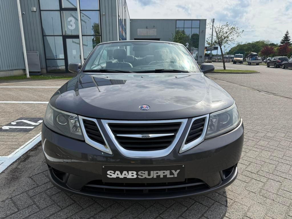Saab 9-3 Cabrio 1.9TTiD Vector Euro 5, Auto's, Voorwielaandrijving, 4 cilinders, Cabriolet, Leder