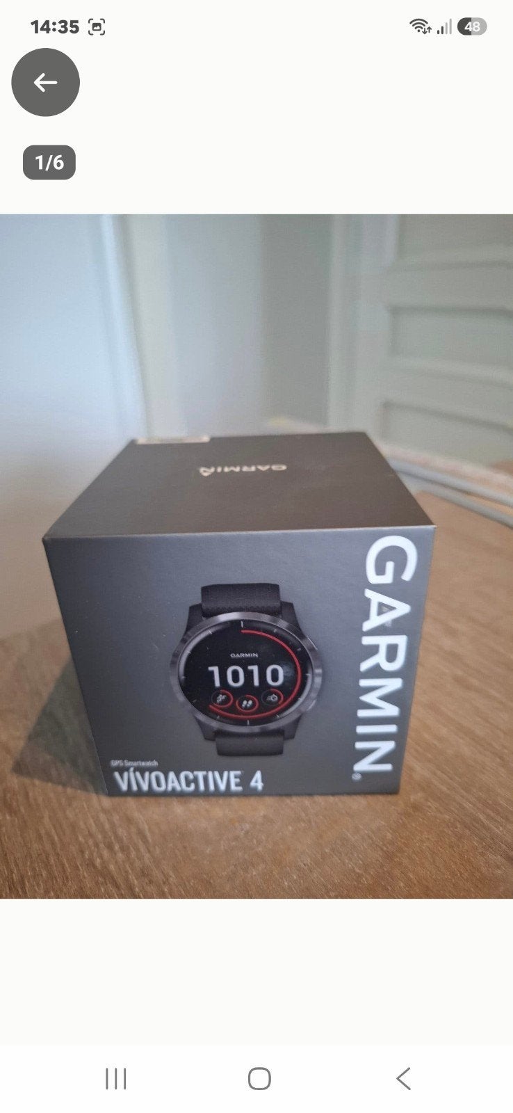 garmin vivoactive, Enlèvement
